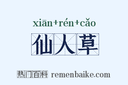 仙人草是什么意思的图片
